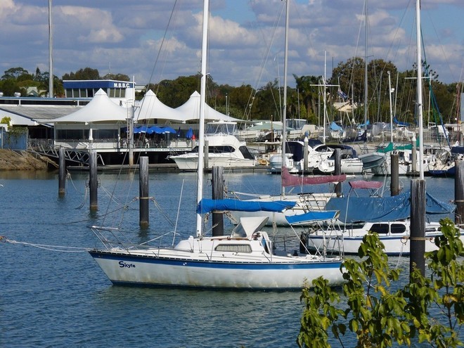 Moretn Bay Boat Club Clubhouse from the Spit © Moreton Bay Boat Club . http://www.moretonbayboatclub.com